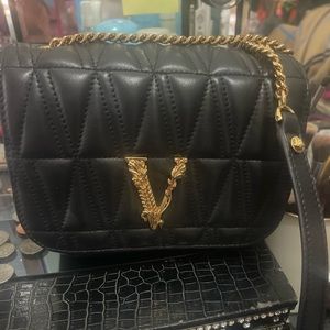 Versace Quilted Virtus Mini purse